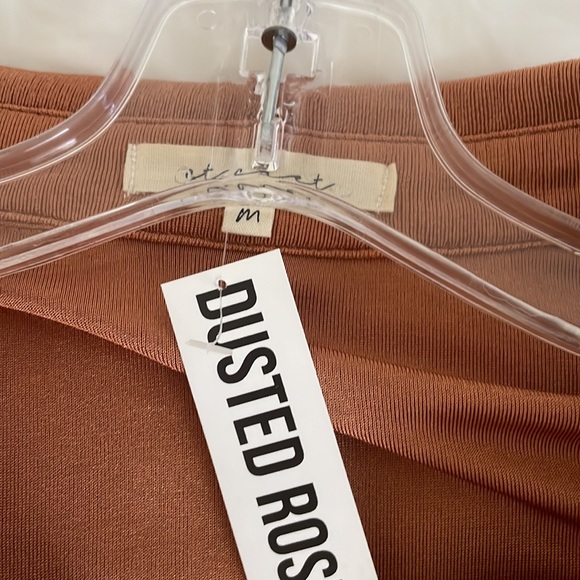 Dusted Rose Orange Mini Dress - Picture 3 of 3